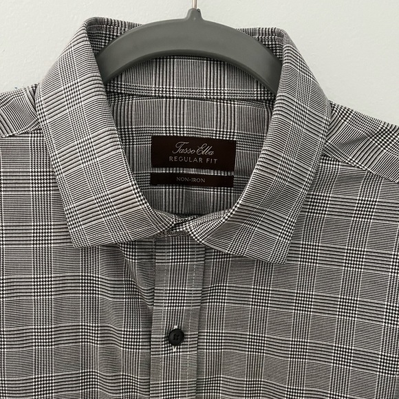Men’s Tasso Elba Dress Shirt with French Cuffs Sz L - Picture 3 of 8